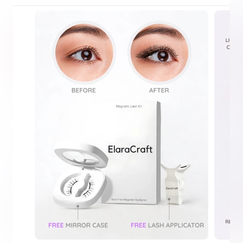 Elara Magnetic Eyelashes both Fuller and Natural sold together